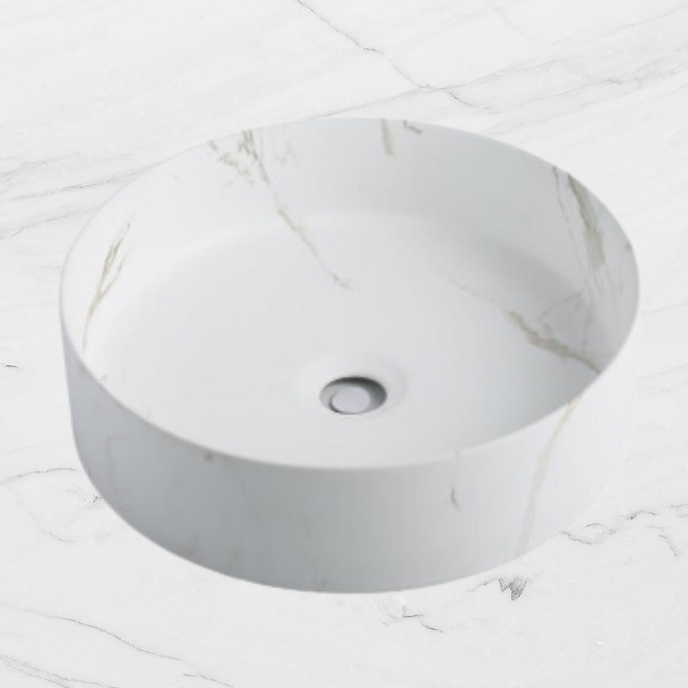 Carrara Matte White Ceramic Basin