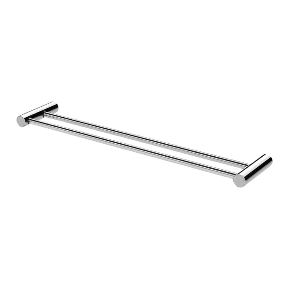 Vivid Slimline Double Towel Rail 600mm Chrome