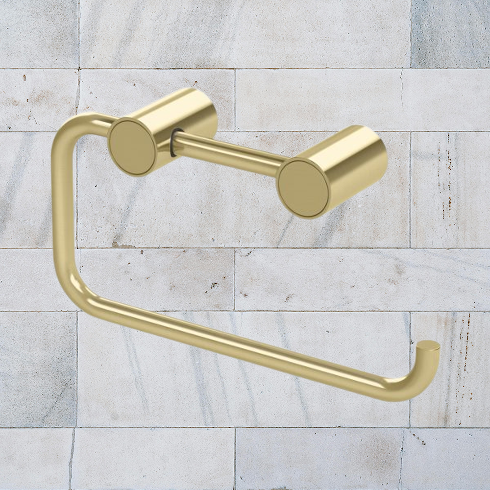 Vivid Slimline Toilet Roll Holder  Brushed Gold