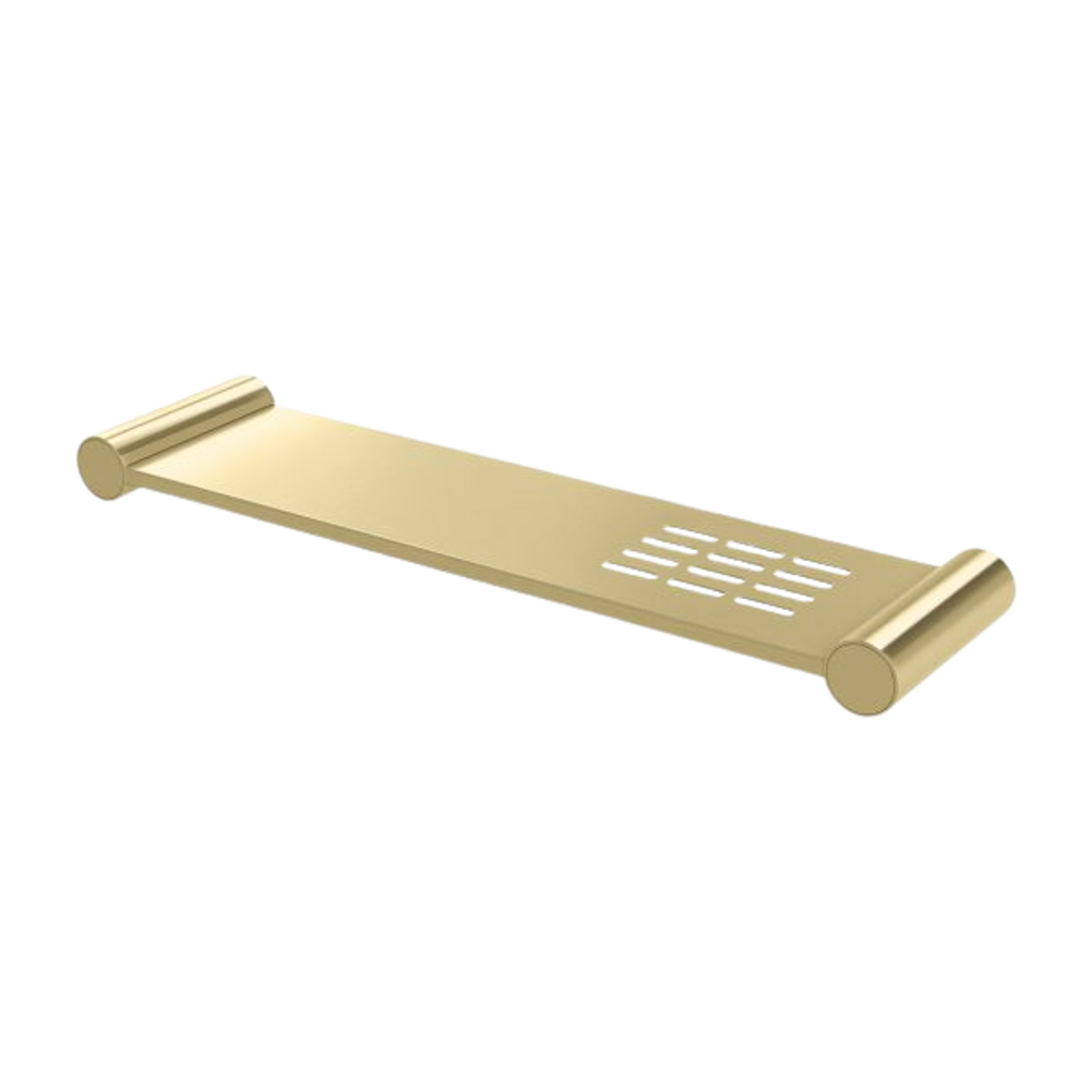 Vivid Slimline Metal Shelf Brushed Gold