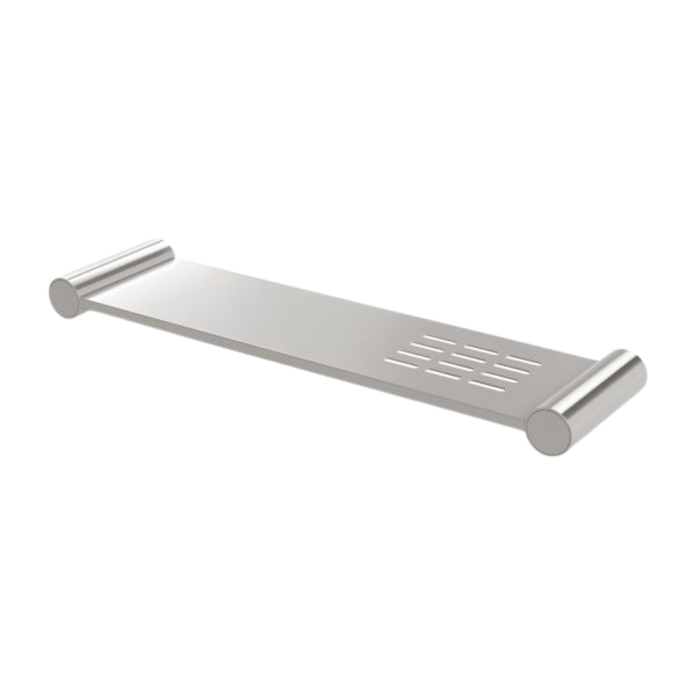 Vivid Slimline Metal Shelf Brushed Nickel