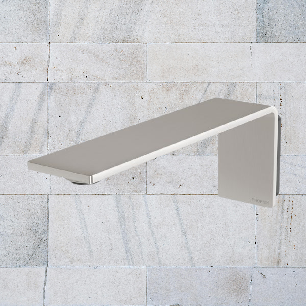 Axia Wall Basin / Bath Outlet 200mm Brushed Nickel