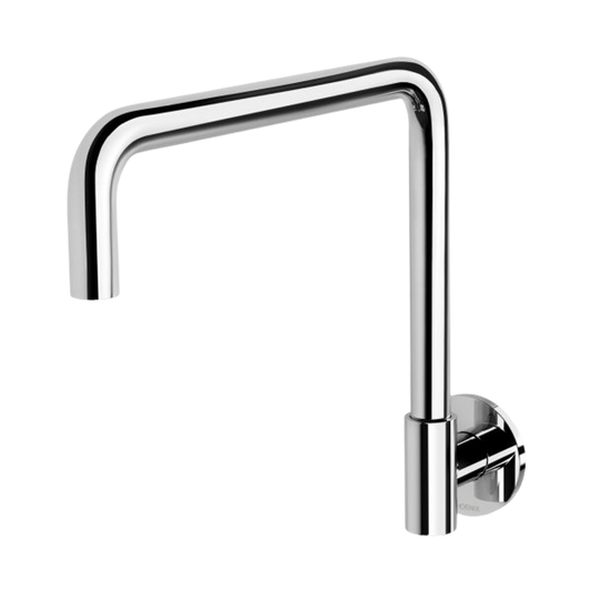 Vivid Slimline Plus Wall Sink Outlet 240mm Squareline  Chrome