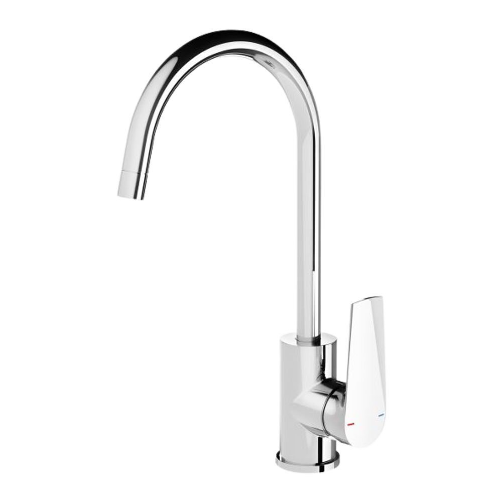 Arlo Sink Mixer 200mm Gooseneck Chrome