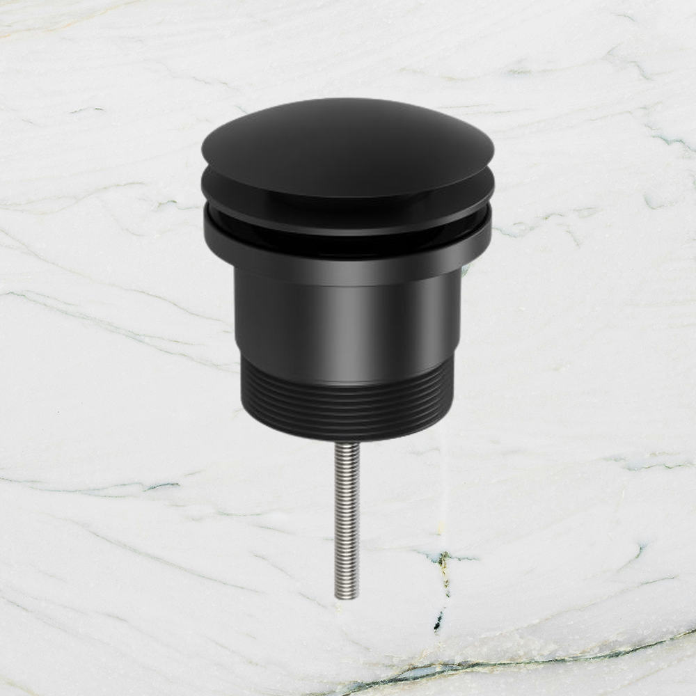 40mm Dome Pop Up Universal Waste Matte Black