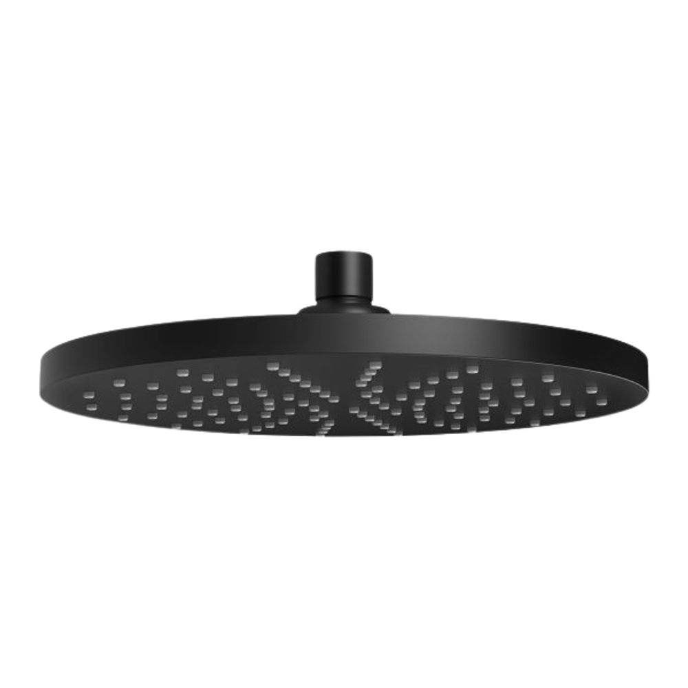 Vivid Shower Rose 230mm Round Matte Black