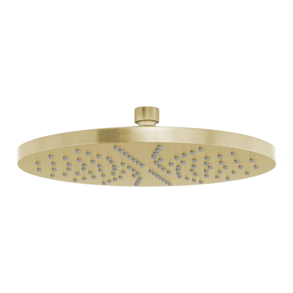 Vivid Shower Rose 230mm Round Brushed Gold