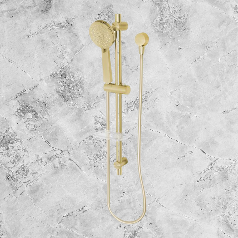 Vivid Rail Shower Brushed Gold