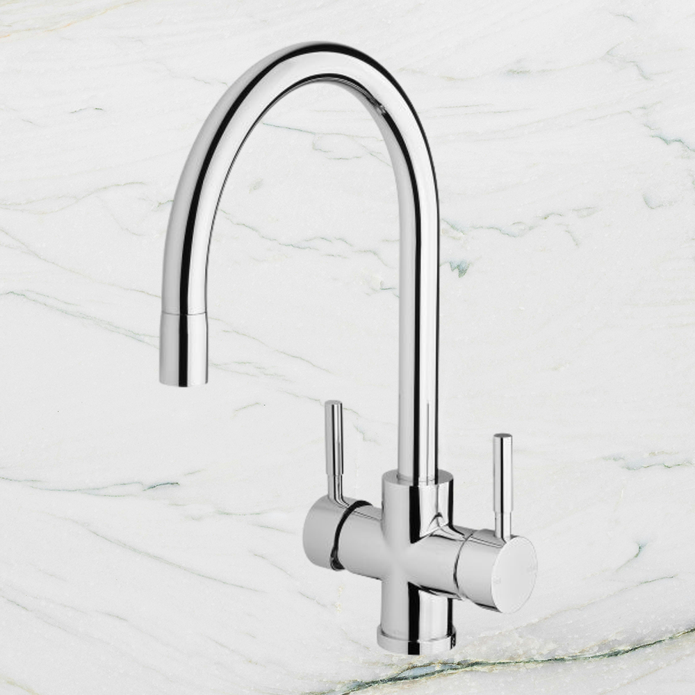 Vivid Filtered Sink Mixer 220mm Gooseneck  Chrome