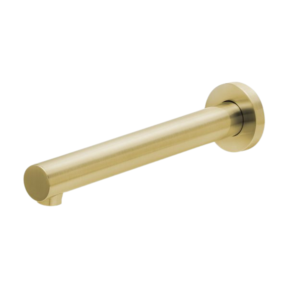 Vivid Wall Bath Outlet 200mm Brushed Gold