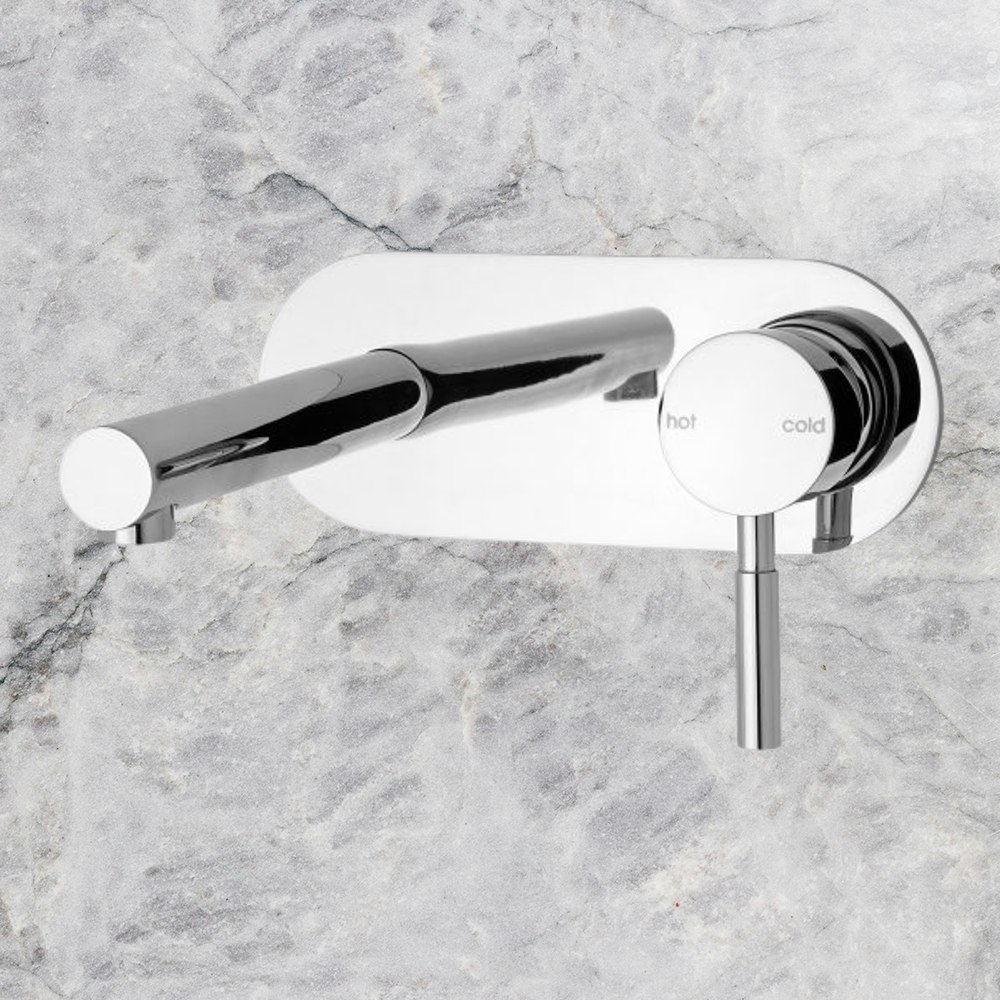 Vivid Wall Bath Mixer Set 150mm Chrome