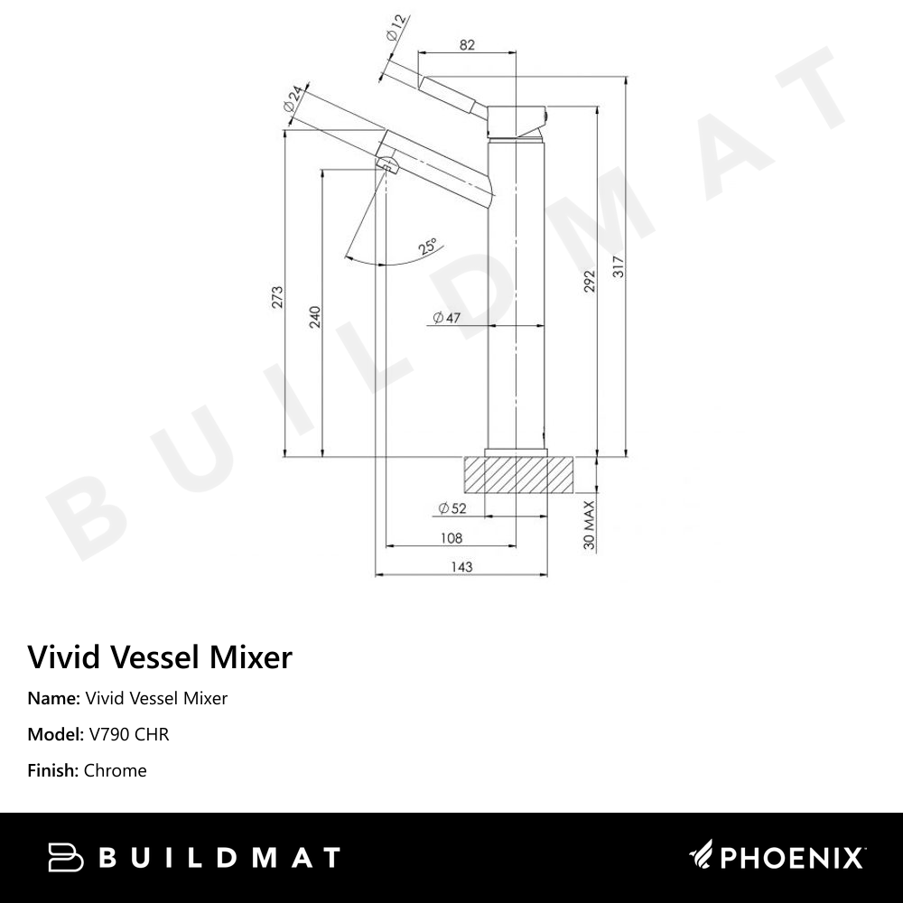 Vivid Vessel Mixer Chrome