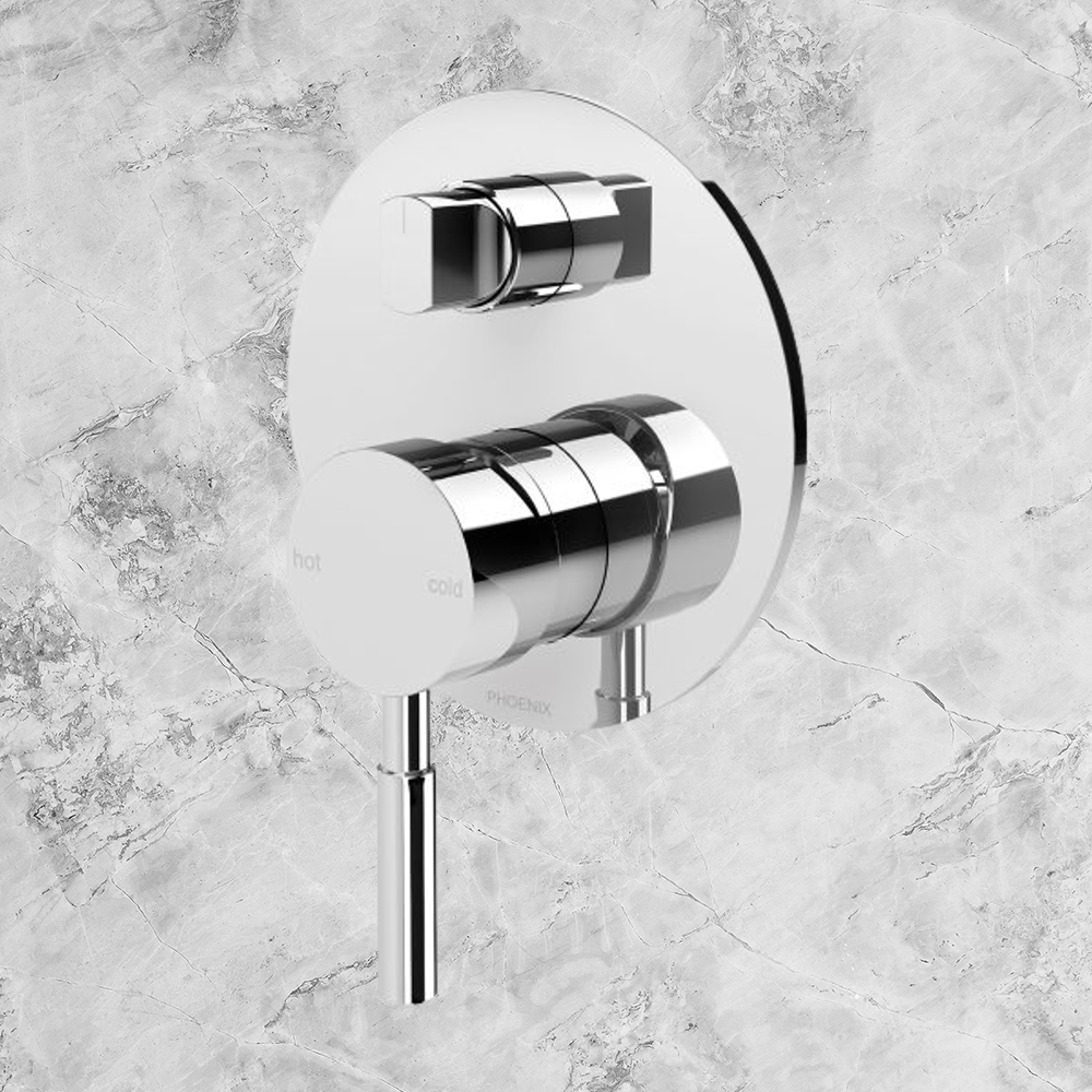 Vivid Shower / Bath Diverter Mixer Chrome