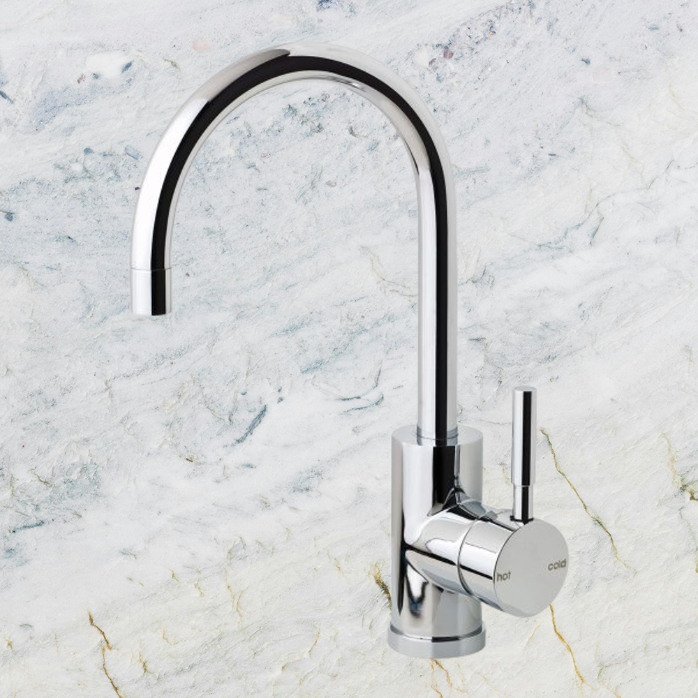 Vivid Sink Mixer 160mm Gooseneck Chrome