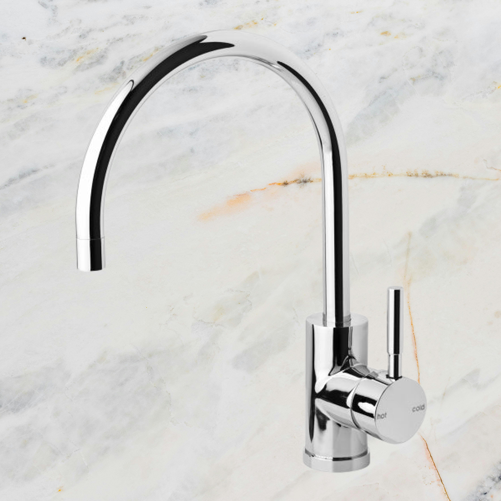 Vivid Sink Mixer 220mm Gooseneck  Chrome