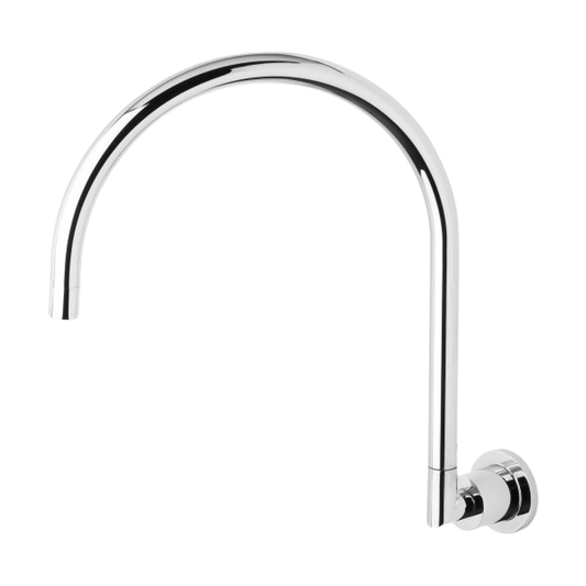 Vivid Pin Lever Wall Sink Outlet 200mm Gooseneck Chrome