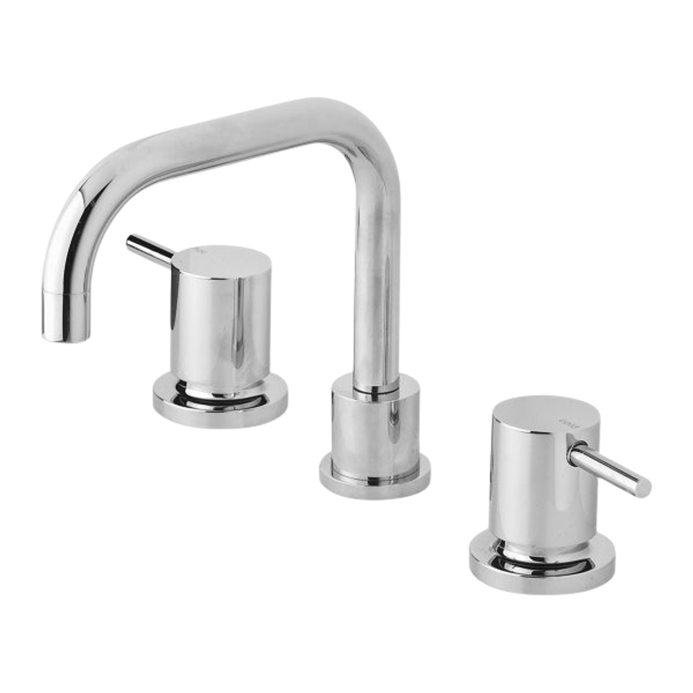 Vivid Pin Lever Basin Set Swivel Squareline Outlet  Chrome