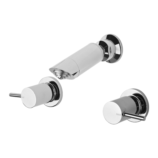 Vivid Pin Lever Shower Set 15mm Extended Spindles Chrome