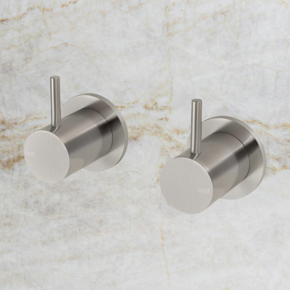 Vivid Slimline Wall Top Assemblies Brushed Nickel