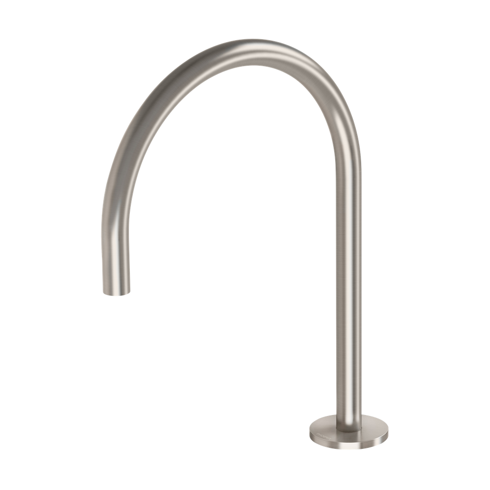 Vivid Slimline Hob Sink Outlet 220mm Gooseneck Brushed Nickel