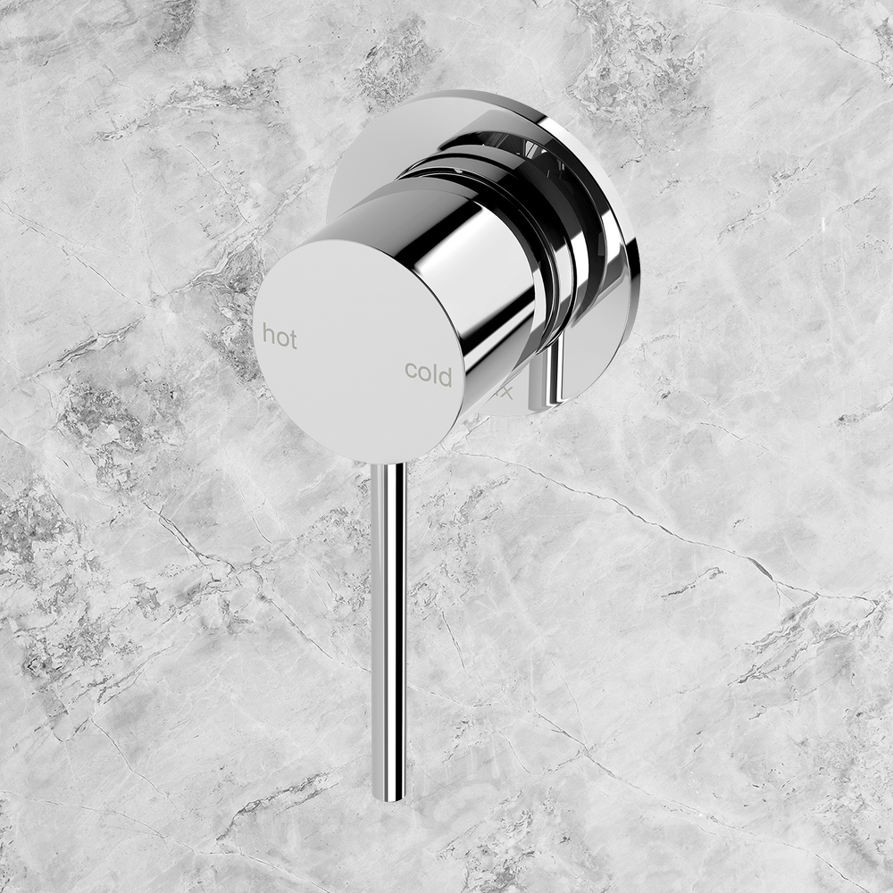 Vivid Slimline SwitchMix Shower / Wall Mixer 60mm Backplate Fit-Off Kit Chrome