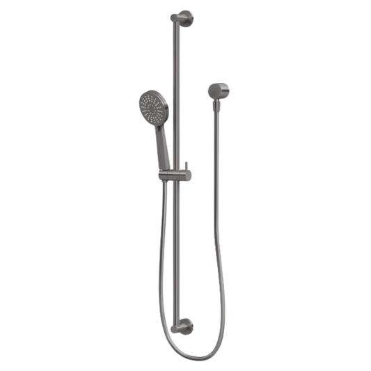 Vivid Slimline Extended Rail Shower Brushed Carbon