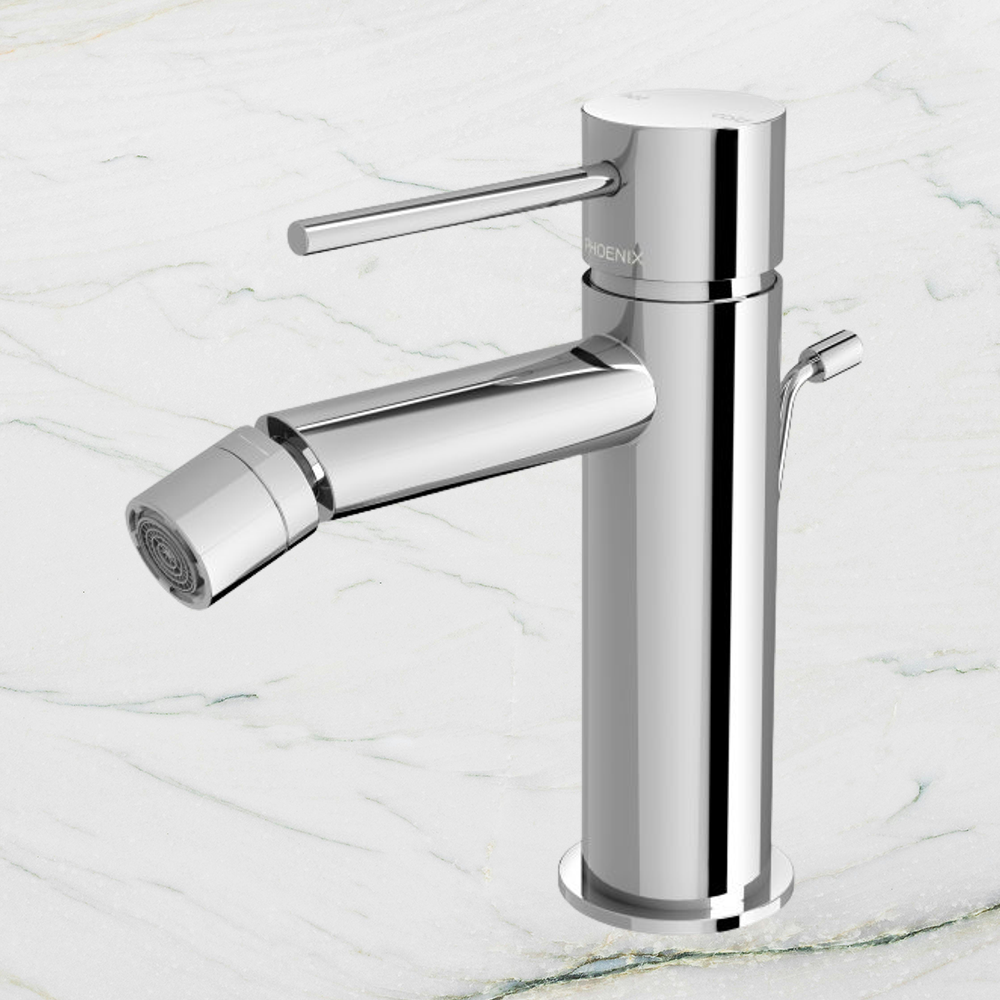 Vivid Slimline Bidet Mixer with Pop-Up Waste Chrome