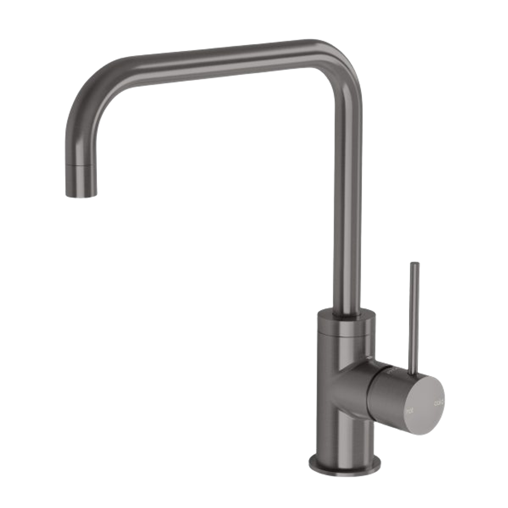 Vivid Slimline Sink Mixer 220mm Squareline Brushed Carbon