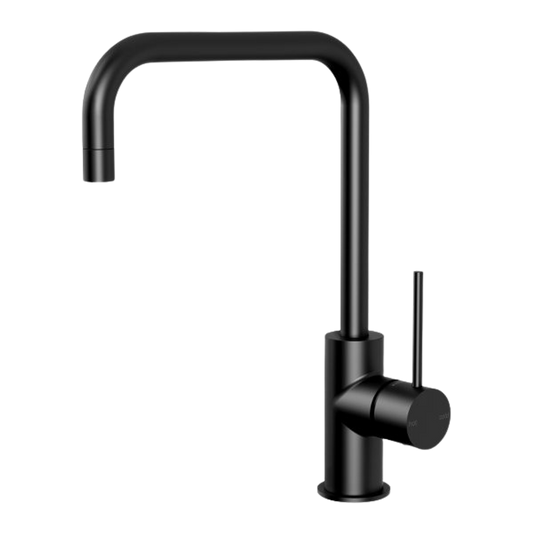 Vivid Slimline Sink Mixer 220mm Squareline Matte Black