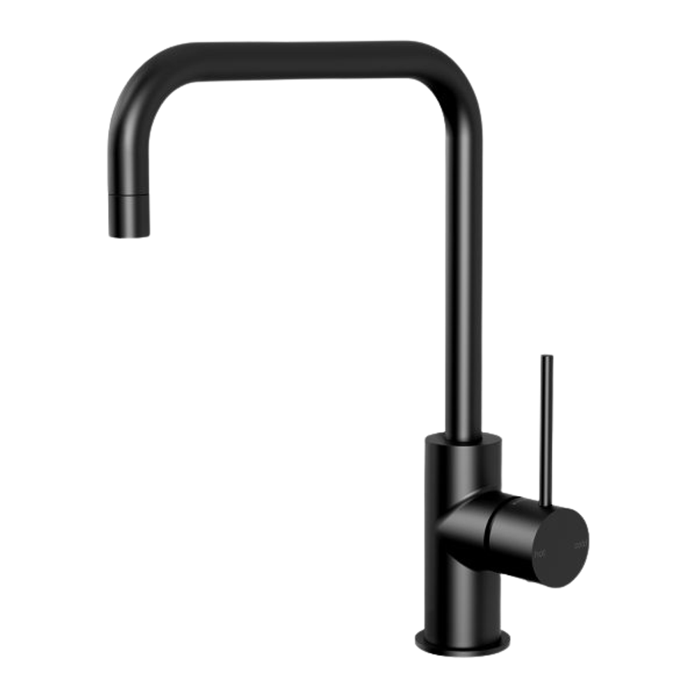 Vivid Slimline Sink Mixer 220mm Squareline Matte Black