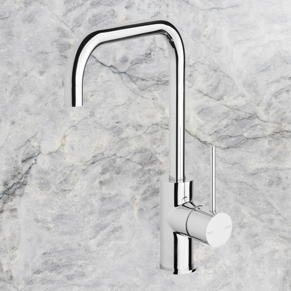 Vivid Slimline Sink Mixer 160mm Squareline Chrome