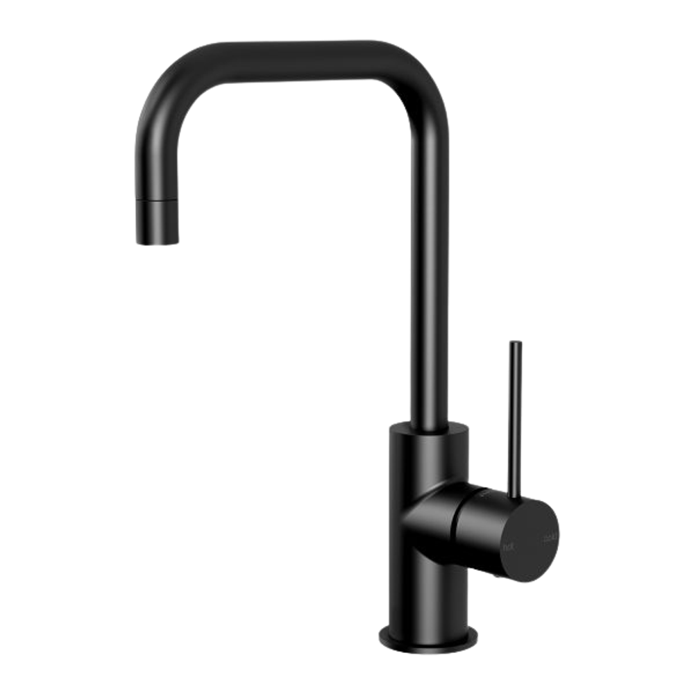 Vivid Slimline Sink Mixer 160mm Squareline Matte Black