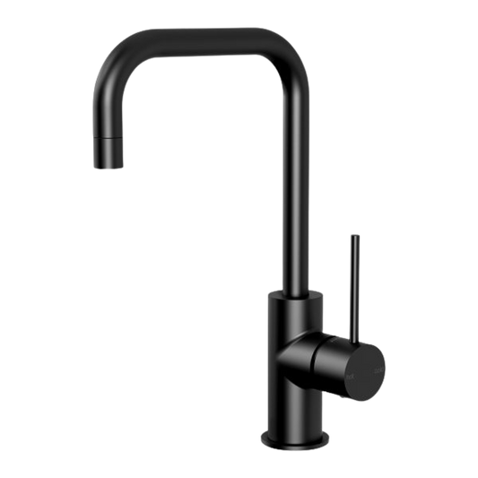 Vivid Slimline Sink Mixer 160mm Squareline Matte Black