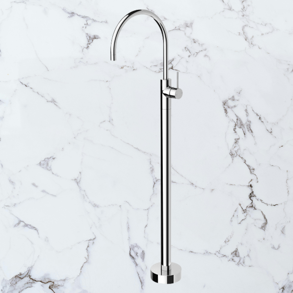 Vivid Slimline Floor Mounted Bath Mixer Chrome