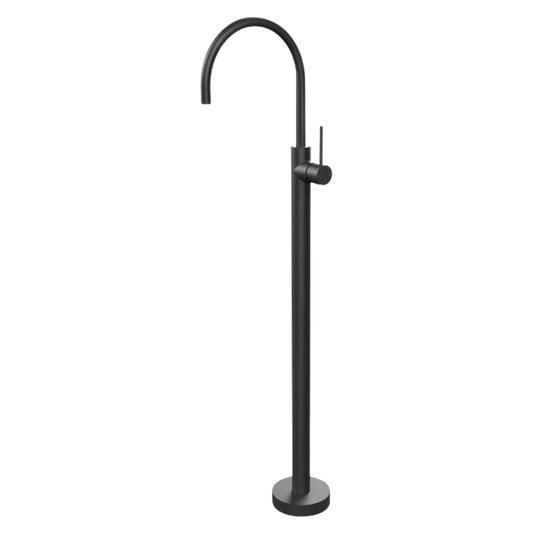 Vivid Slimline Floor Mounted Bath Mixer Matte Black