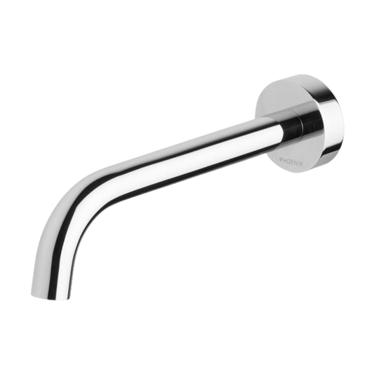 Vivid Slimline Wall Basin Outlet 180mm Curved Chrome