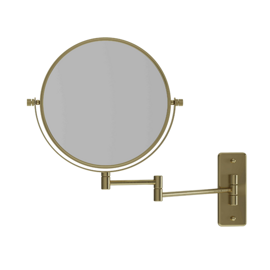 1 & 5x Magnification Mirror Brushed Brass