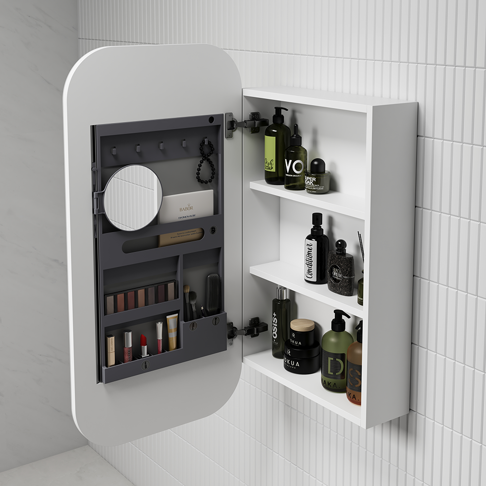 Vienna Matte White Shaving Cabinet