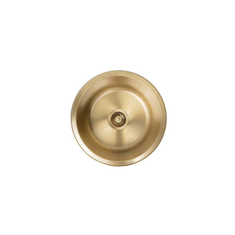 Brushed Brass Gold Divya 425x425 Round Sink