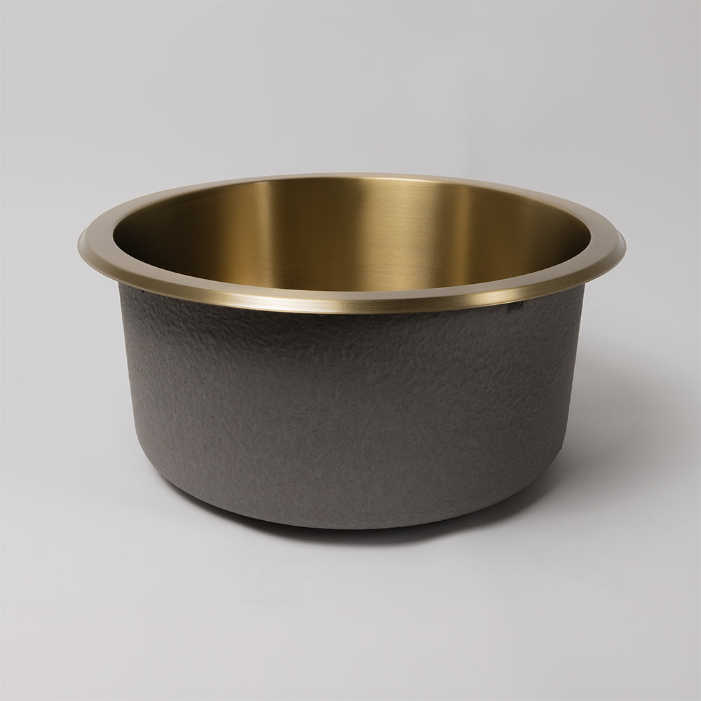 Brushed Brass Gold Divya 425x425 Round Sink