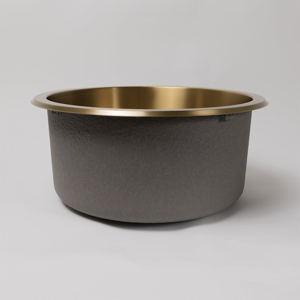 Brushed Brass Gold Divya 425x425 Round Sink