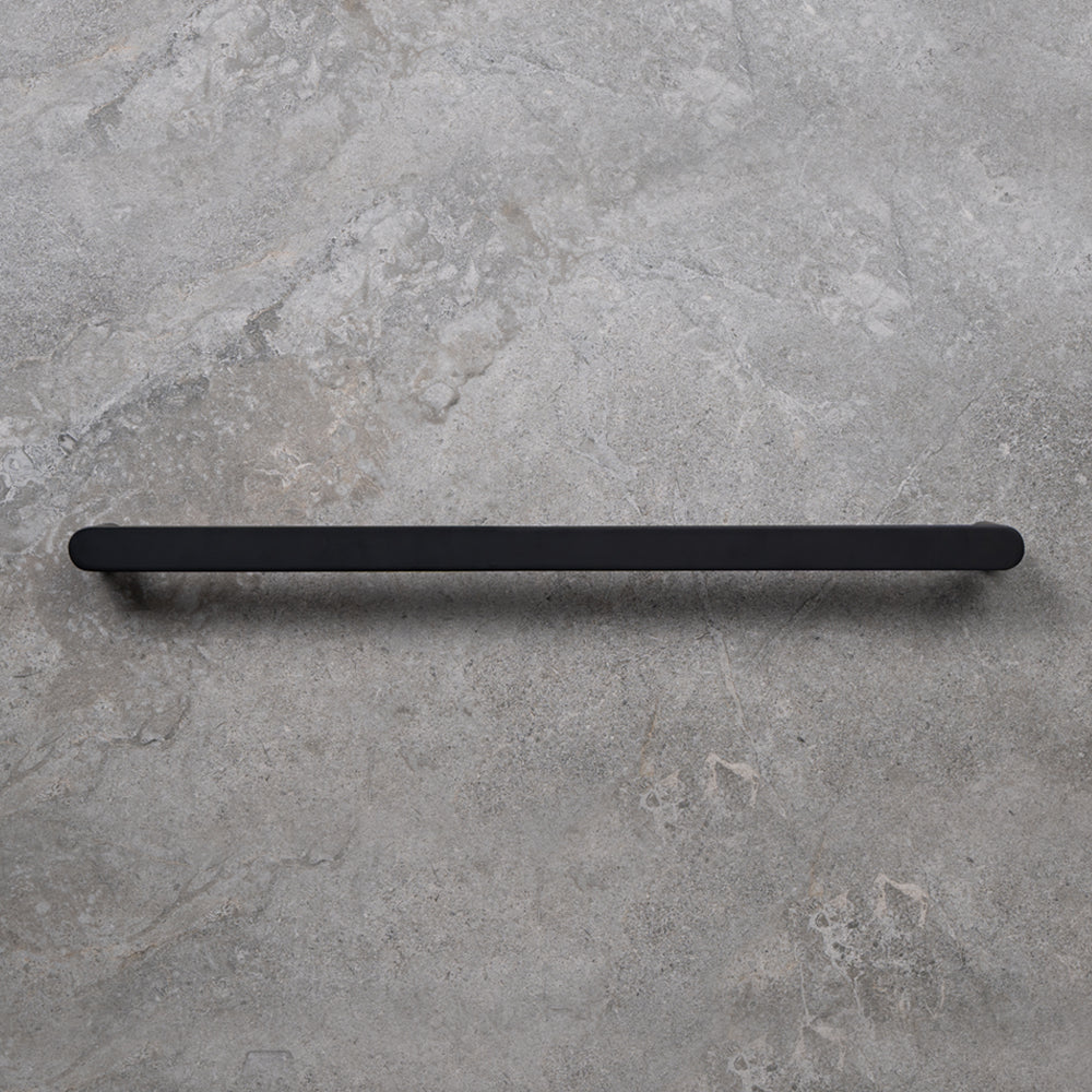 Ascari Matte Black 600 Single Towel Rail