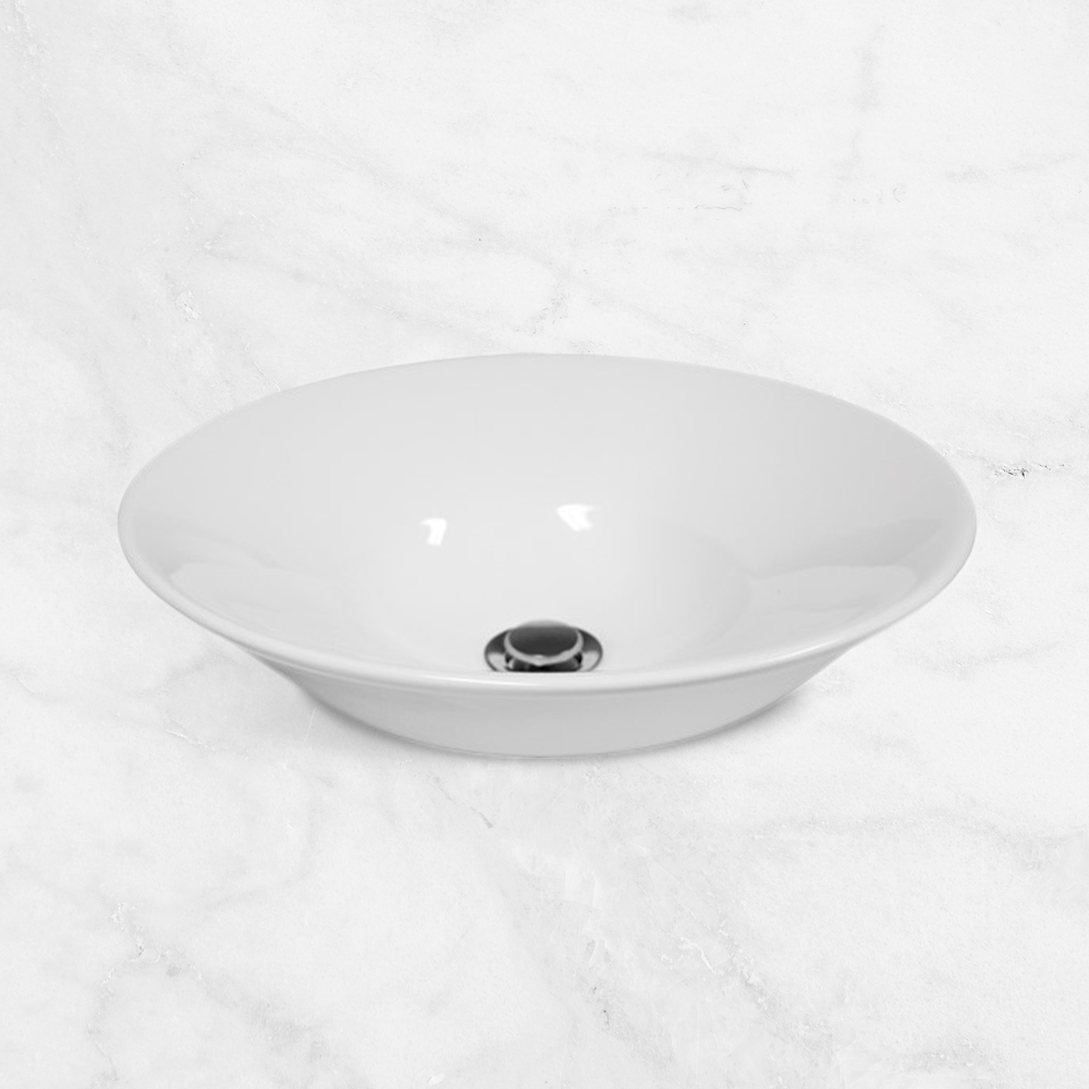 Venus Gloss White Semi-Inset Basin