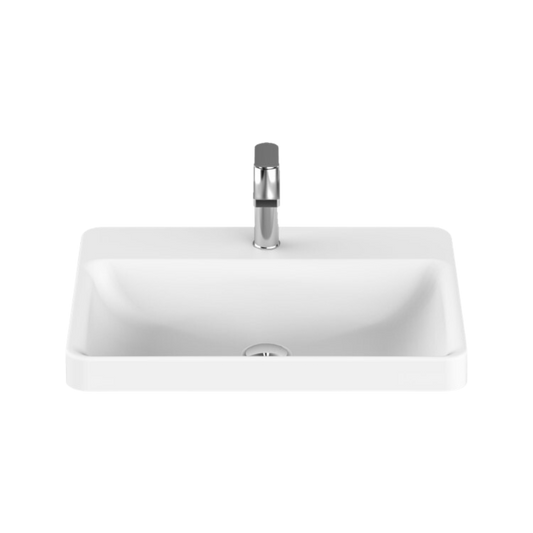 Courage Gloss White Semi-Inset Basin