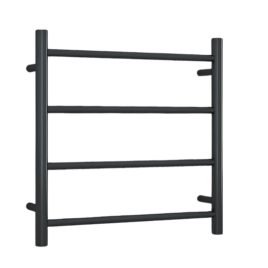 12Volt Round Ladder Heated Towel Rail Matte Black