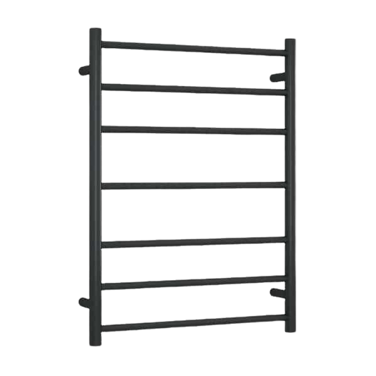 12Volt Round Heated Ladder Rail Matte Black