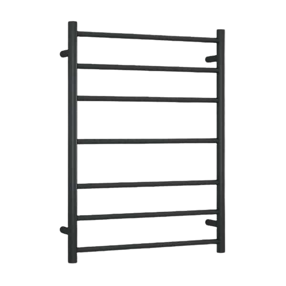 12Volt Round Heated Ladder Rail Matte Black