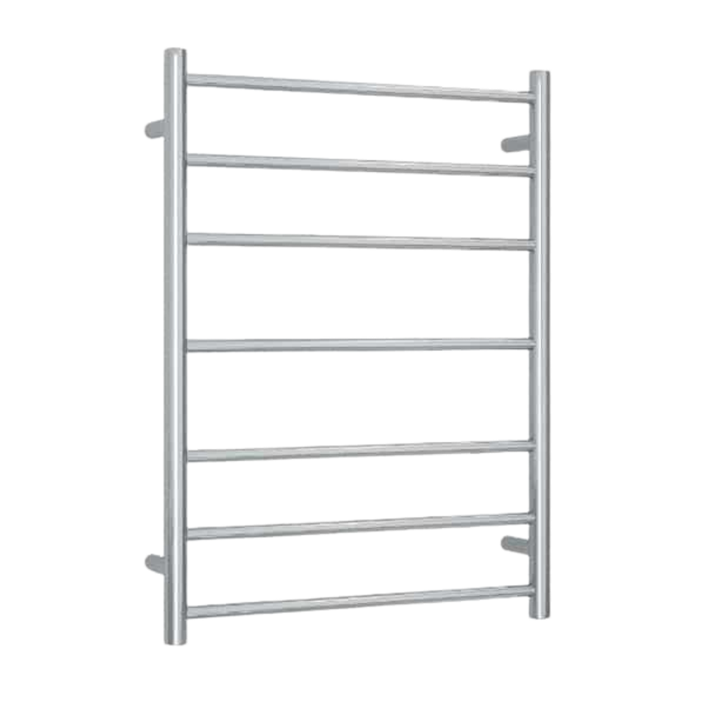 12Volt Round Ladder Heated Towel Rail  600mm Polished Stainless Steel