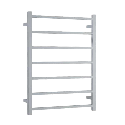 12Volt Straight Square Ladder Heated Towel Rail Polished Stainless Steel