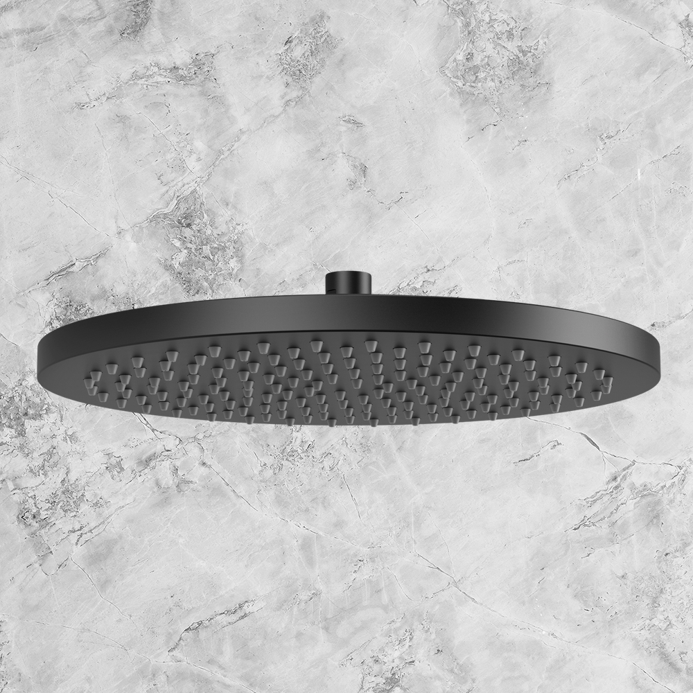 Vivid Shower Rose 300mm Matte Black